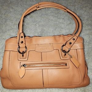 Coach Penelope Pebbled Leather Shopper Purse 13164
